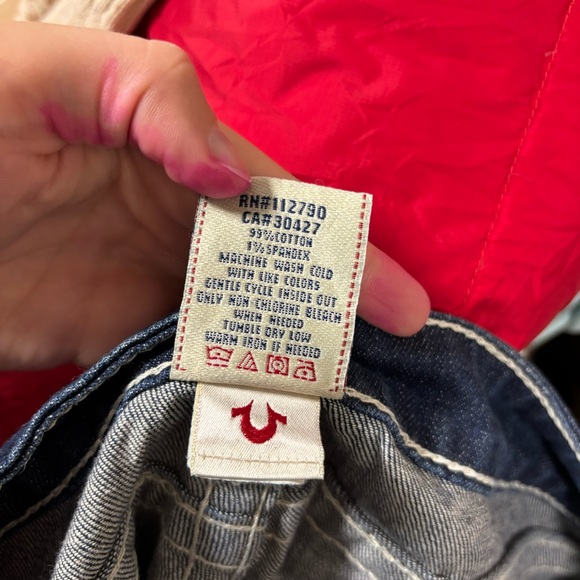 True religion Joey dark wash low rise flare jeans 28 - Picture 5 of 6